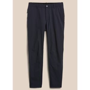 Banana Republic Motion Tech Hybrid Performance Pants Mens 34 Black Elastic Waist